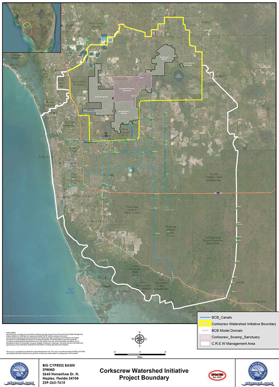 Corkscrew Watershed Initiative Public Planning Project South Florida CWI Location Map 